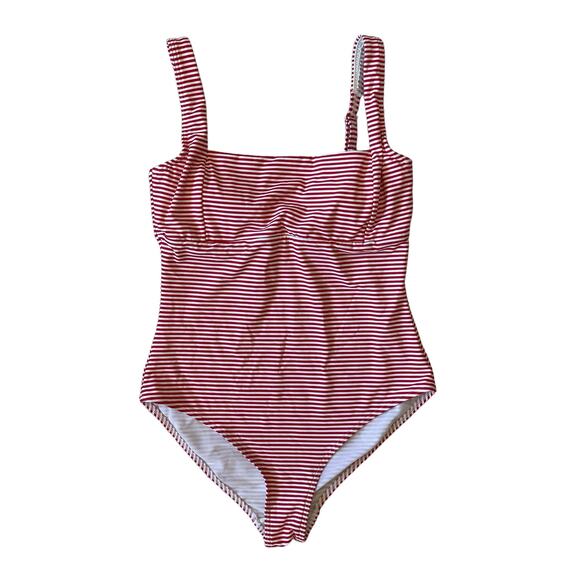 Sea Level Positano Stripe Square Neck One Piece Swimsuit Size 8 - Picture 2 of 7